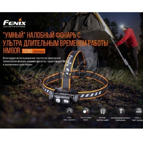 Фонарь налобный FENIX HM60R фото 5