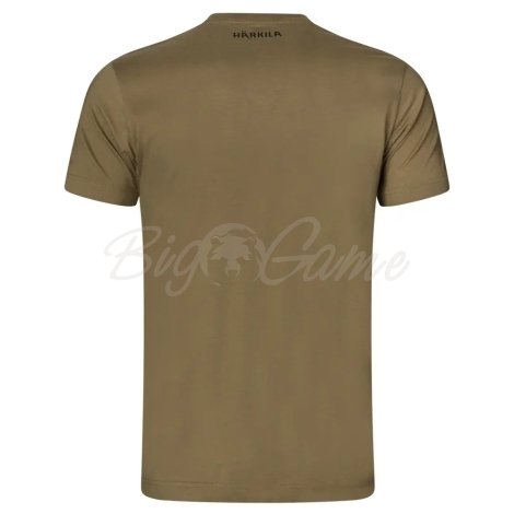 Футболка HARKILA Logo Band S/S T-Shirt цвет Dark antique bronze фото 5