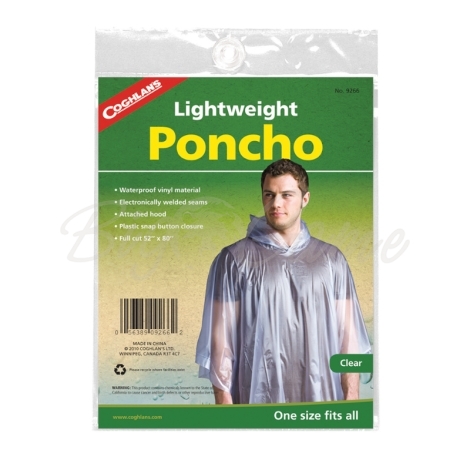 Дождевик COGHLAN'S Poncho цв. прозрачный фото 1