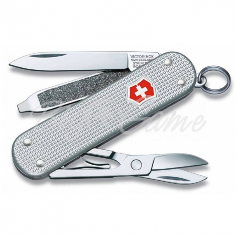 Нож VICTORINOX Classic Alox 58мм 5 функций цв. серебристый (в подарочной уп.) фото 1