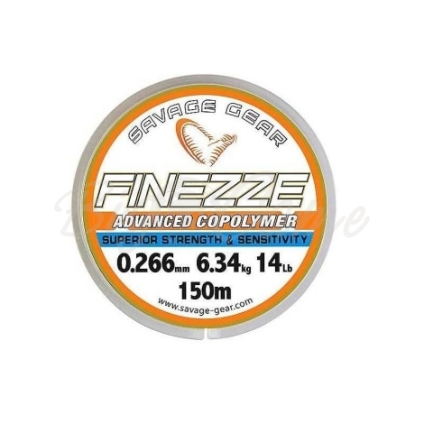 Леска SAVAGE GEAR Finezze Mono 150 м 0,148 мм цв. прозрачный фото 1