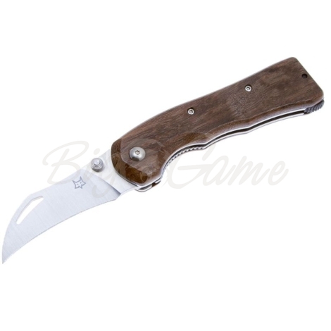Нож складной полуавтоматический FOX KNIVES Spora Mushrooms Knife рукоять Дерево цв. Коричневый фото 1