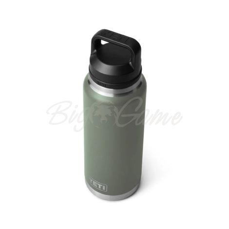 Термос YETI Rambler Bottle Chug Cap 1065 цвет Camp Green фото 3