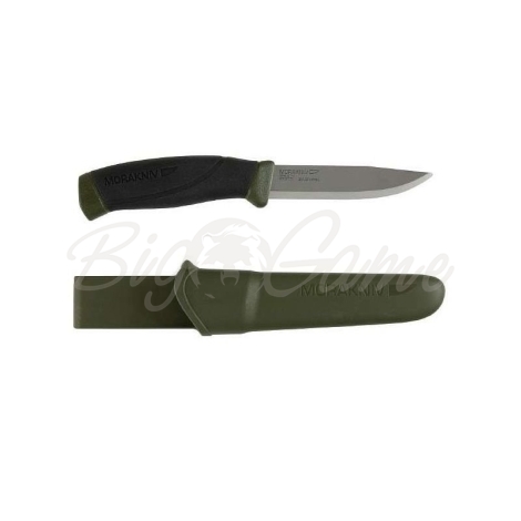 Нож MORAKNIV Companion MG (S) темно-зеленый/чер. фото 1