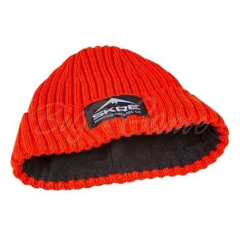 Шапка SKRE Cuffed Fleece Beanie цвет оранжевый фото 5