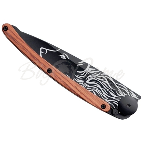 Нож DEEJO Tattoo Black Wolf 37 гр., цв. rosewood фото 2