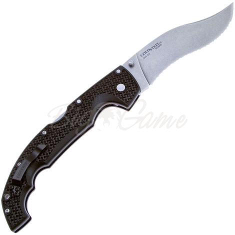 Нож складной COLD STEEL Extra Large Voyager Vaquero Serrated AUS10A рукоять Grivory цв. Черный фото 1