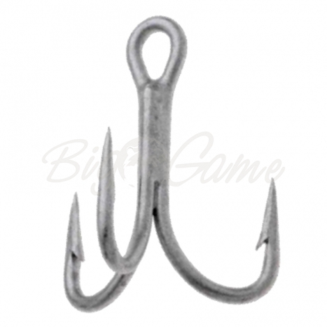 Крючок тройной SMITH Saltwater Treble Hook № 3 для D-Contact 110,Saruna 125,Haluсa145 цв. Silver Matt фото 1