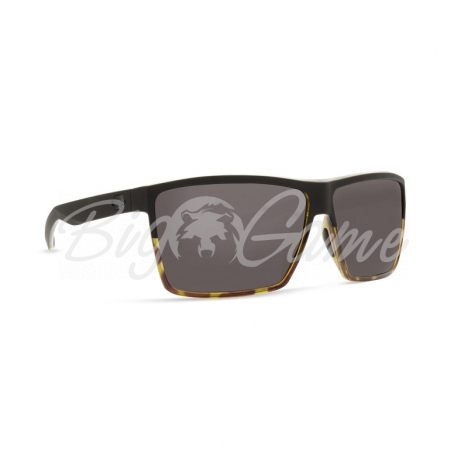 Очки поляризационные COSTA DEL MAR Rincon 580P р. XL цв. Matte Black/Shiny Tortoise цв. ст. Gray фото 1