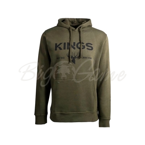 Худи KING'S Logo Hoodie цвет Olive Night фото 1