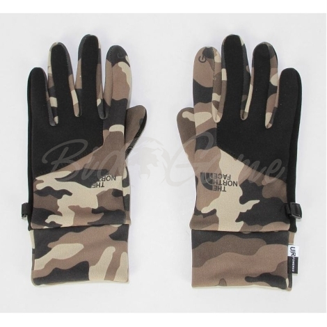 Перчатки THE NORTH FACE Women's Denali Etip Glove цвет Burnt Olive Green Woods Camo фото 1