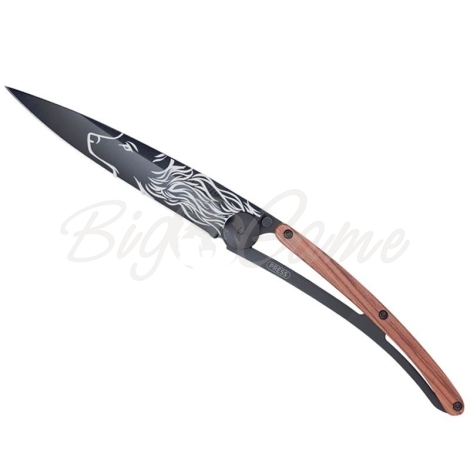 Нож DEEJO Tattoo Black Wolf 37 гр., цв. rosewood фото 5