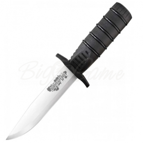 Нож COLD STEEL Survival Edge (Black) с фиксированным клинком и огнивом фото 1