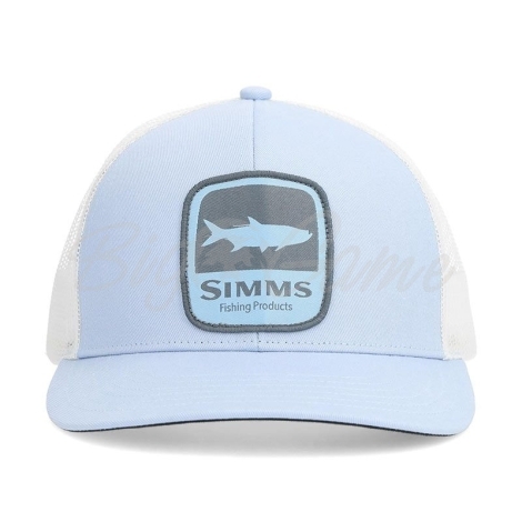 Кепка SIMMS Double Haul Icon Trucker цвет Tarpon Steel Blue фото 1