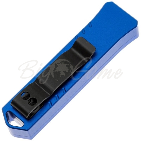 Нож складной автоматический BOKER Micro USB OTF Blau сталь D2 рукоять Анодированный алюминий цв. Синий фото 2