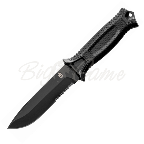 Нож универсальный GERBER Strongarm Fixed Serrated Black фото 1