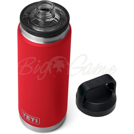 Термос YETI Rambler Bottle Chug Cap 760 цвет Rescue Red фото 4