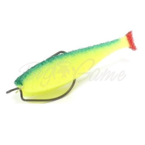Поролоновая рыбка LEX Classic Fish 8 OF2 YGB (желтое тело / зеленая спина / красный хвост) фото 1