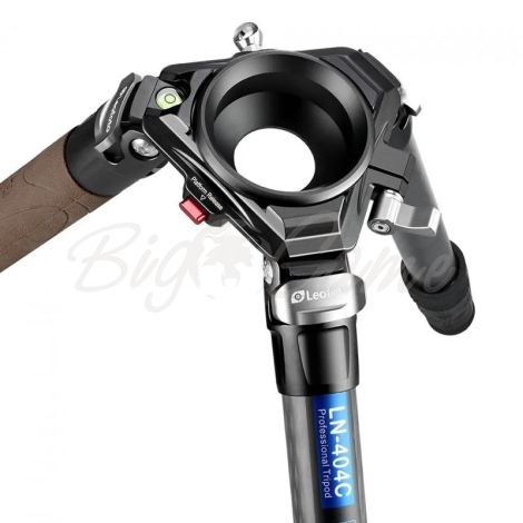 Сошка-трость LEOFOTO трипод LN-404C Carbon,Адаптер-чаша BA-75L,База платформы YB-75LC Long фото 3