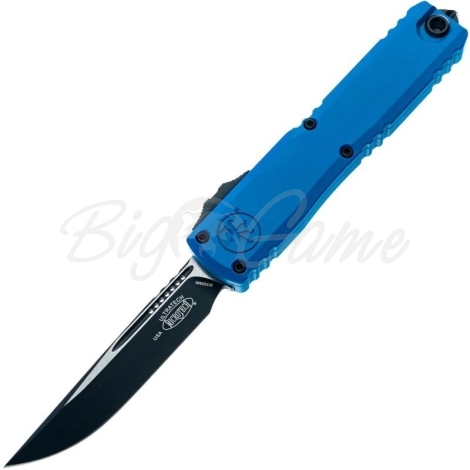 Нож складной автоматический MICROTECH Ultratech S/E ZBP Gen III сталь M390MK рукоять Алюминий 6061-T6 цв. Синий фото 1