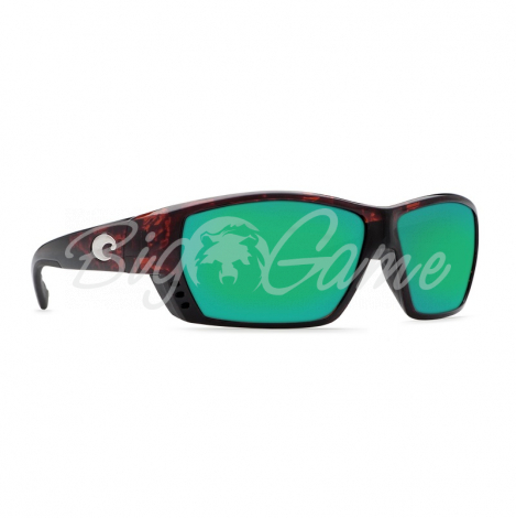 Очки поляризационные COSTA DEL MAR Tuna Alley 580P р. L цв. Tortoise цв. ст. Green Mirror фото 1