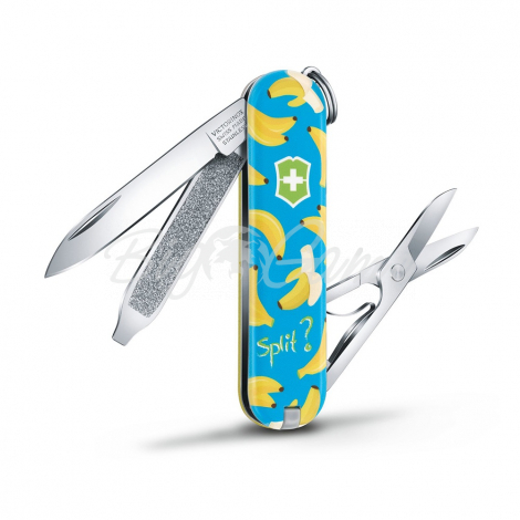 Нож VICTORINOX Classic LE2019 58мм 7 функций цв. Banana Split фото 1