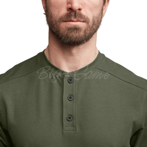 Футболка SITKA Foothills LS Henley цвет Olive Green фото 4