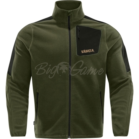 Толстовка HARKILA Venjan Fleece Jacket цвет Duffel green / Black фото 1
