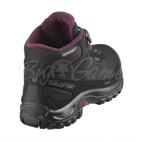 Ботинки SALOMON Shelter CS WP W цвет Black / Ebony / Wine Tasting фото 5