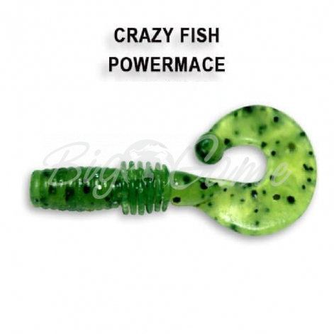 Твистер CRAZY FISH Power Mace 1,6" (8 шт.) зап. анис, код цв. 23 фото 1