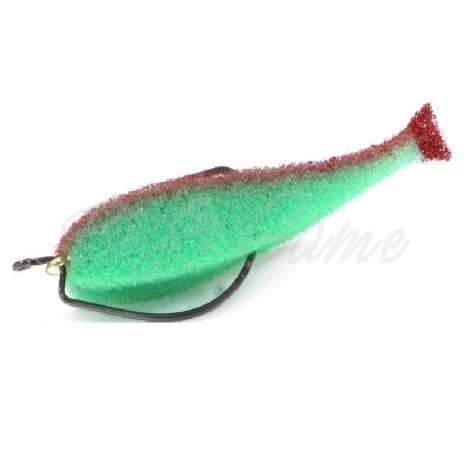 Поролоновая рыбка LEX Classic Fish 12 OF2 GBRB (зеленое тело / красная спина / красный хвост) фото 1