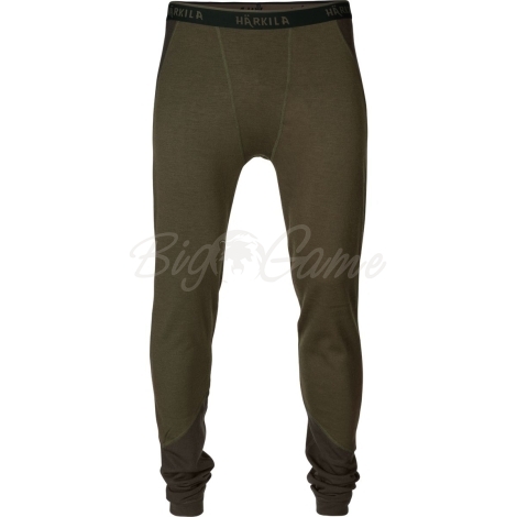 Кальсоны HARKILA Base Warm Long Johns цвет Willow green / Shadow brown фото 1