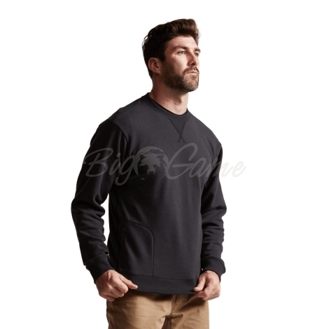 Толстовка SITKA Essential Crew Sweatshirt цвет Black фото 6