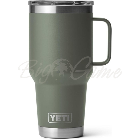 Термокружка YETI Rambler Travel Mug 887 цвет Camp Green фото 4