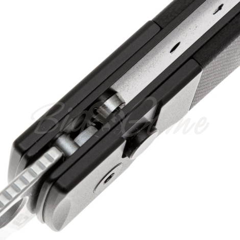 Нож складной полуавтоматический CJRB Sasaya сталь AR-RPM9 рукоять стеклотекстолит G10 цв. Черный фото 4