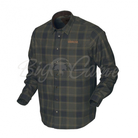 Рубашка HARKILA Metso Active Shirt цвет Willow green check фото 1