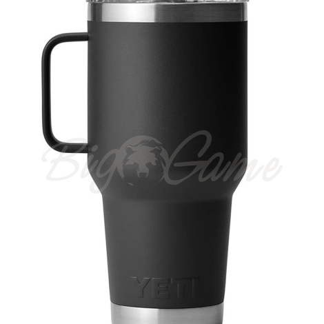 Термокружка YETI Rambler Travel Mug 887 цвет Black фото 2