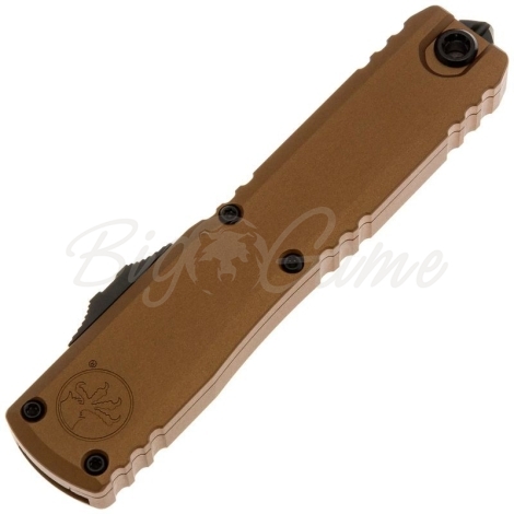 Нож складной автоматический MICROTECH Ultratech S/E Gen IV сталь M390MK рукоять Алюминий 6061-T6 цв. Коричневый фото 2