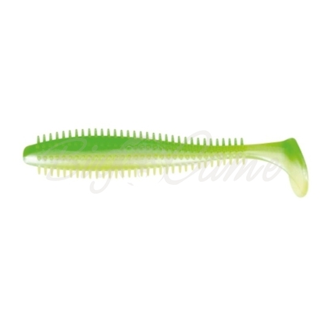 Виброхвост FOX RAGE Spikey Shad Bulk 2,75" 60 мм цв. Limetreuse x 60pcs NSL722 фото 1