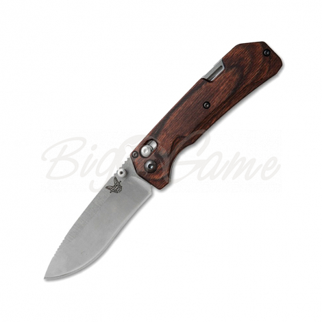 Нож складной BENCHMADE Grizzly Creek сталь S30V рукоять дерево фото 1