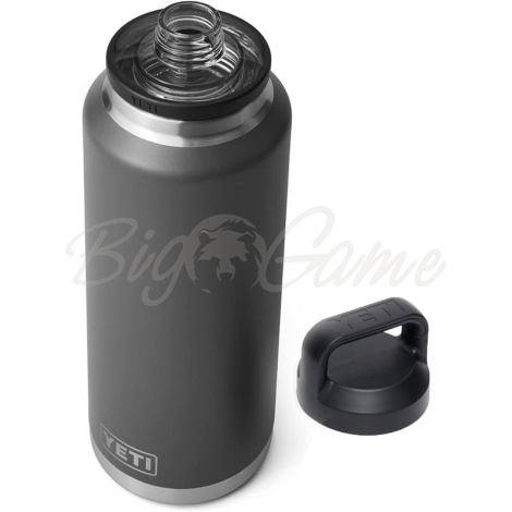 Термос YETI Rambler Bottle Chug Cap 1400 цвет Charcoal фото 2