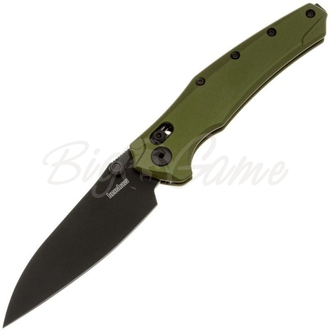 Нож складной полуавтоматический KERSHAW Bareknuckle DuraLock сталь CPM MagnaCut рукоять Алюминий 6061-T6 цв. Зеленый фото 1