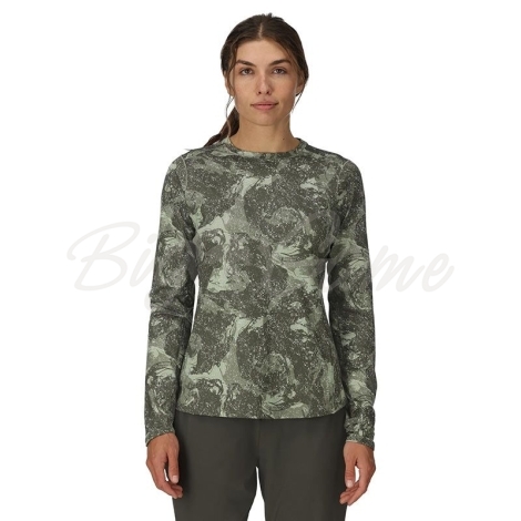Термокофта SIMMS Women's Solarflex Crewneck цвет Back Eddy Willow фото 2