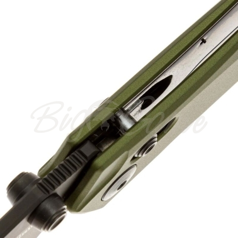 Нож складной полуавтоматический KERSHAW Bareknuckle DuraLock сталь CPM MagnaCut рукоять Алюминий 6061-T6 цв. Зеленый фото 4