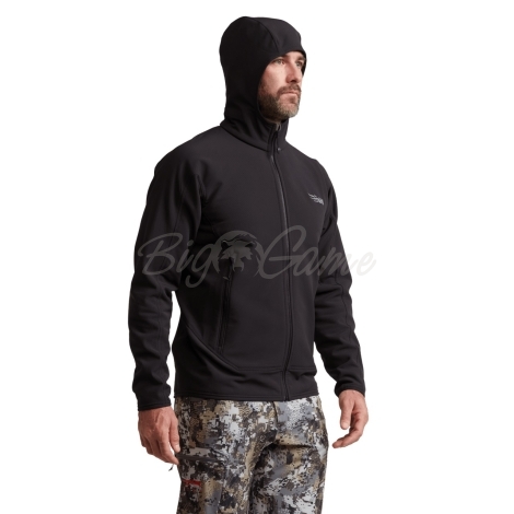 Толстовка SITKA Alpha Fleece Hooded Jacket цвет Black фото 7
