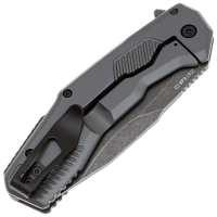 Нож складной полуавтоматический KERSHAW Cannonball сталь D2 рукоять Нержавеющая сталь цв. Серый превью 2