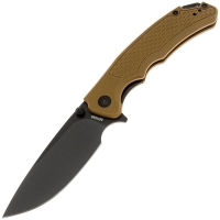 Нож складной полуавтоматический ARTISAN CUTLERY Tradition V2 сталь AR-RPM9 рукоять стеклотекстолит G10 цв. Коричневый