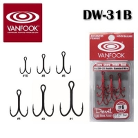 Крючок двойной VANFOOK DW 31B Premier Double № 3/0 (8 шт.)