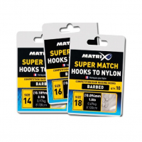Готовая оснастка MATRIX Hooks to Nylon Super Match № 20 0,104 мм