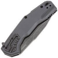 Нож складной полуавтоматический KERSHAW Cannonball сталь D2 рукоять Нержавеющая сталь цв. Серый превью 3
